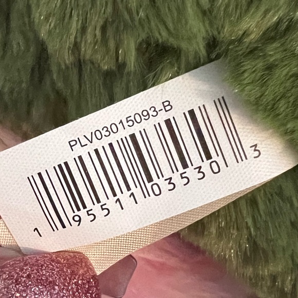 You’re ROAR-SOME Green Dinosaur with Shiny Heart and Toes 11”x11” Stuffed Animal - Picture 6 of 9